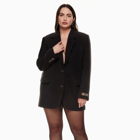 Babaton New Agency Blazer $248  Relaxed wool blazer - Picture 1 of 13